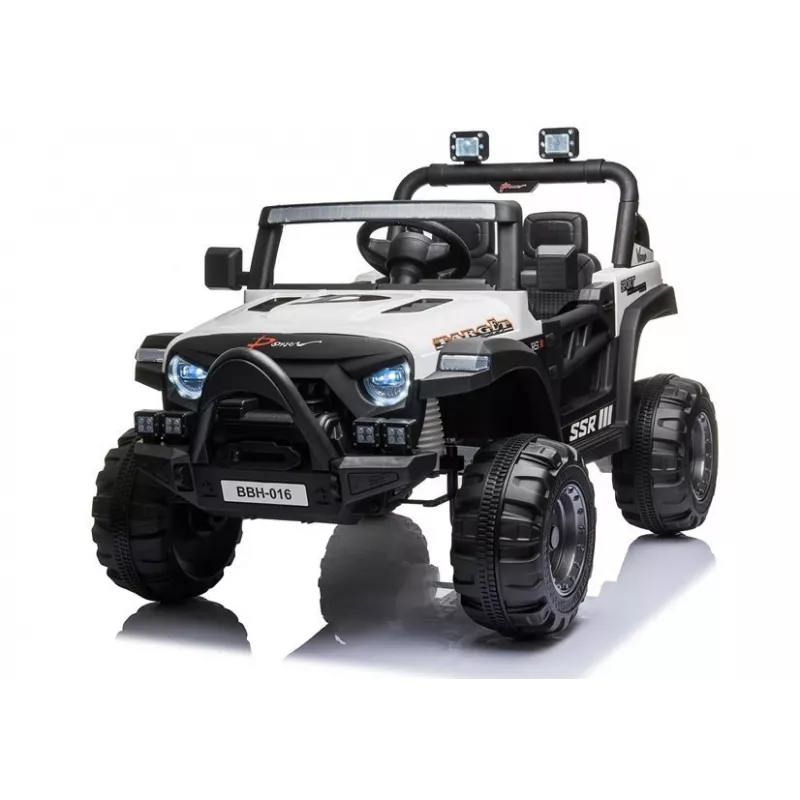BBH-016 sähkökäyttöinen lasten auto, 12V, valkoinen