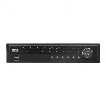 BCS 16-kanavainen IP NVR BCS-U-NVR1602-A-4K-8P 6TB HDD:llä