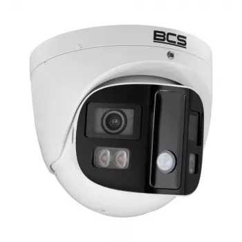 BCS 4MP IP-kupukamera tekoälyllisellä kehäsuojauksella, 2,8mm kiinteä polttoväli, PoE, IP67, IK10, valkoinen