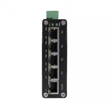 BCS ISP04G01G Industrial 4-porttinen PoE+-kytkin 1 Gigabit uplinkilla