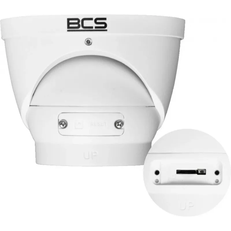 BCS L-EIP58VSR4-Ai1(2) 5MP IR dome IP-kamera moottoroidulla objektiivilla, SMD Plus, Perimeter Protection, kasvojentunnistus, IP67, IK10, PoE