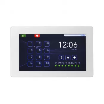 BCS PulsON Alarm Touch BUS 7 tuuman kosketusnäyttönäppäimistö - valkoinen