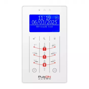 BCS PulsON LCD(BLU)/S WH 16x2 merkkien LCD-näyttömoduuli, sininen taustavalo, valkoinen teksti, 5V