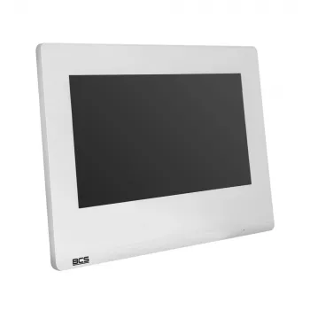 BCS laajakuvanäyttö BCS-P-MON7100W 7 tuuman TFT LCD kapasitiivinen kosketusnäyttö IP-ovipuhelinnäyttö valkoinen