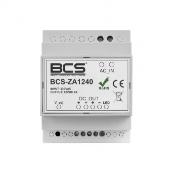 BCS-ZA1240 virtalähde 12V 4A 48W AC/DC-sovitin IEC C8-tulolla