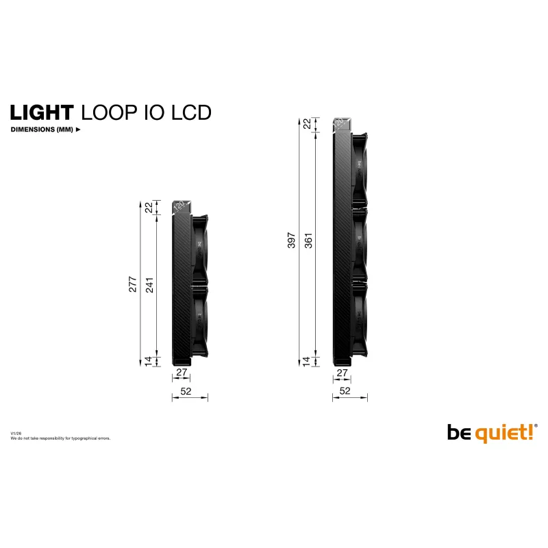 be quiet! Light Loop IO LCD 240mm valkoinen all-in-one neste-CPU-jäähdytin