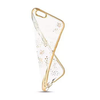 Beeyo Sony Xperia E5 Flower Dots TPU-kuori kulta