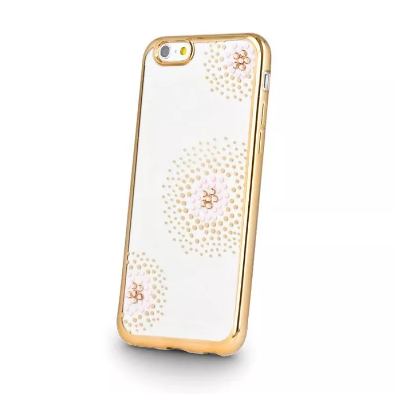 Beeyo Sony Xperia E5 Flower Dots TPU-kuori kulta