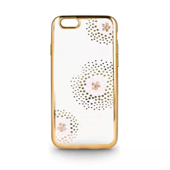 Beeyo Sony Xperia E5 Flower Dots TPU-kuori kulta