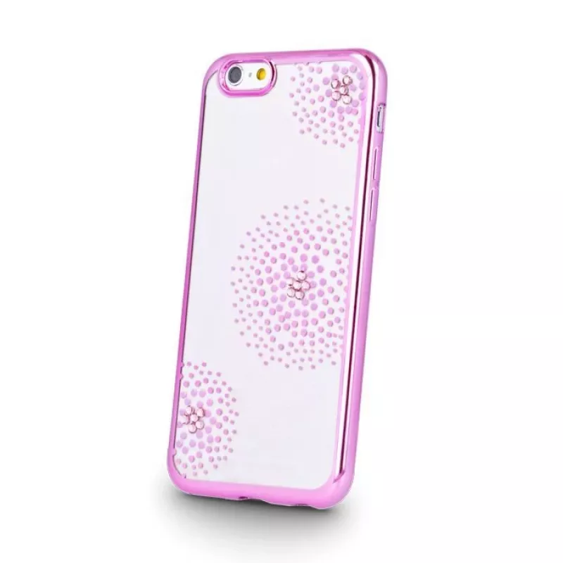 Beeyo Sony Xperia E5 Flower Dots TPU-kuori vaaleanpunainen