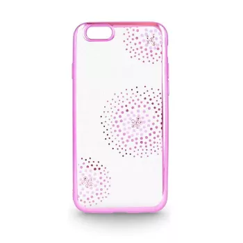 Beeyo Sony Xperia E5 Flower Dots TPU-kuori vaaleanpunainen