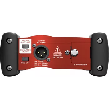Behringer GI100 aktiivinen 1-kanavainen DI-boxi kaiutinsimulaatiolla