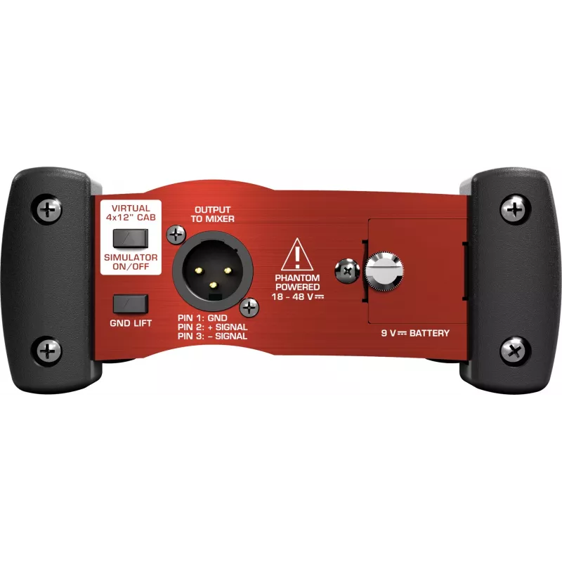 Behringer GI100 aktiivinen 1-kanavainen DI-boxi kaiutinsimulaatiolla