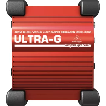 Behringer GI100 aktiivinen 1-kanavainen DI-boxi kaiutinsimulaatiolla