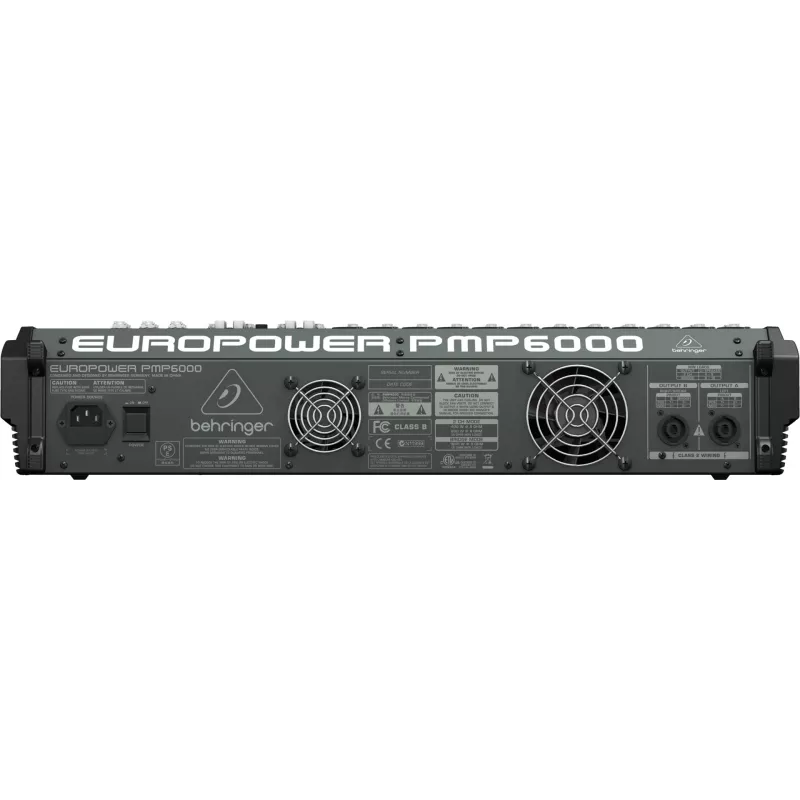 Behringer PMP6000 20-kanavainen äänimikseri, musta