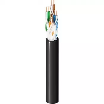 Belden Category 5e OSP -kaapeli, 4 paria, 24 AWG, 1000 ft (305 m), musta