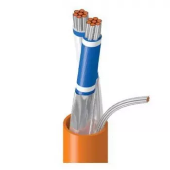 Belden OSDP RS485 -datakaapeli, 1 pari, 24 AWG säie, tinattu kupari, kokonaisvarustus Beldfoil, PVC-vaippa, harmaa