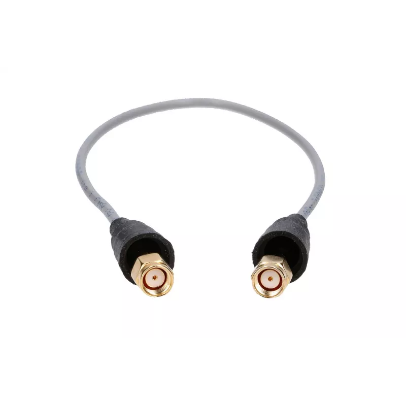 Belden RP-SMA/RP-SMA 50cm RF100LL koaksiaalipigtail-kaapeli, 50 ohm, musta