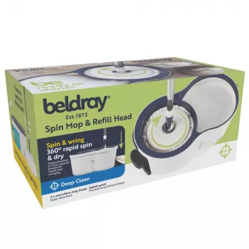 Beldray LA00000005EU7 pyörivä moppi ja vaihtopää - harmaa/sininen