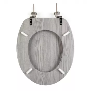 Beldray LA00000074GRYPEU7 puinen wc-istuimen kansi - soft-close, harmaa, soikea
