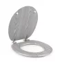 Beldray LA00000074GRYPEU7 puinen wc-istuimen kansi - soft-close, harmaa, soikea