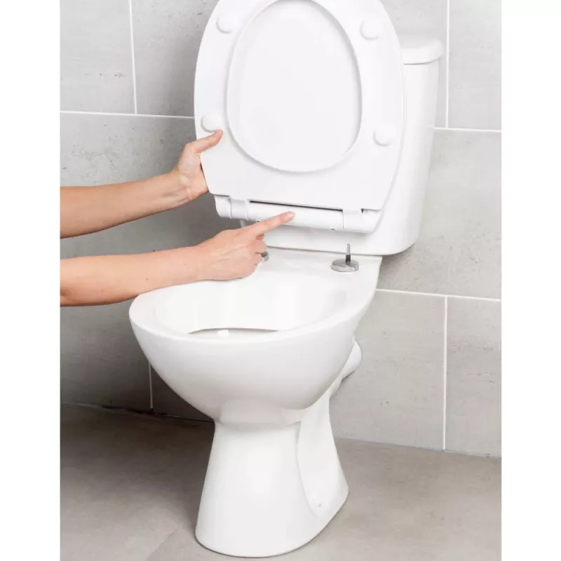 Beldray LA00000201WPEU7 Anti-bac Ultra-Slim -wc-istuin, valkoinen