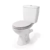 Beldray LA032355PGRY puinen wc-istuimen kansi, valkoinen - soft-close D-muoto pikakiinnityssaranat