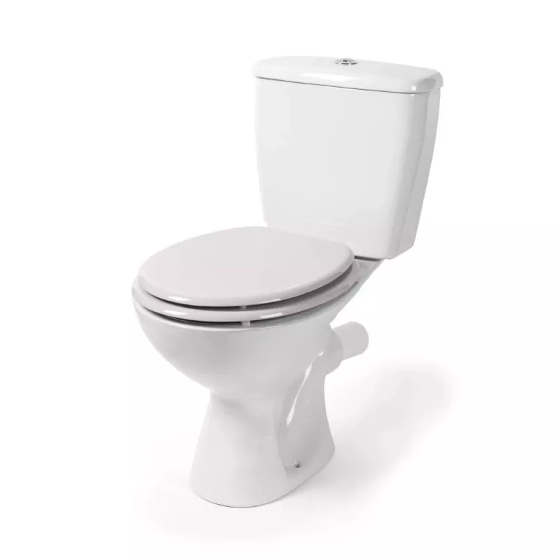 Beldray LA032355PGRY puinen wc-istuimen kansi, valkoinen - soft-close D-muoto pikakiinnityssaranat