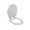 Beldray LA032355PGRY puinen wc-istuimen kansi, valkoinen - soft-close D-muoto pikakiinnityssaranat