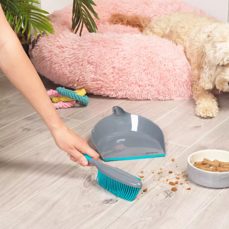 Beldray LA034191UFPEU7 Anti-bac Pet Plus+ kumipäinen kihveli ja harja -sarja