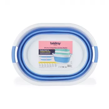 Beldray LA034816CRNFPEU7 kokoon taittuva pyykkikori 28L harmaa