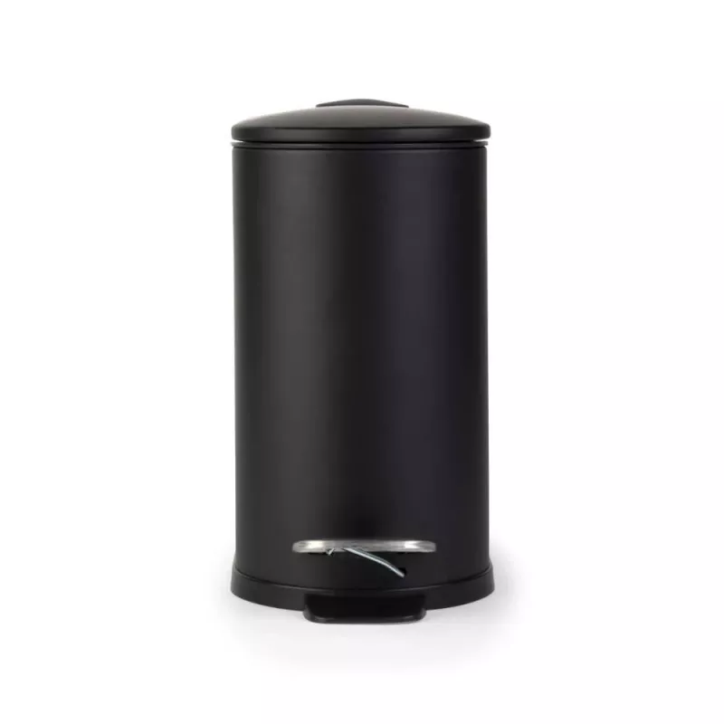 Beldray LA036690BLKPEU7 Ohut D-muotoinen poljinroskis 5 litraa, musta