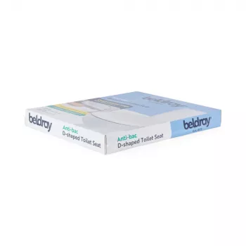 Beldray LA072771PEU7 antibakteerinen D-mallinen wc-istuin, valkoinen