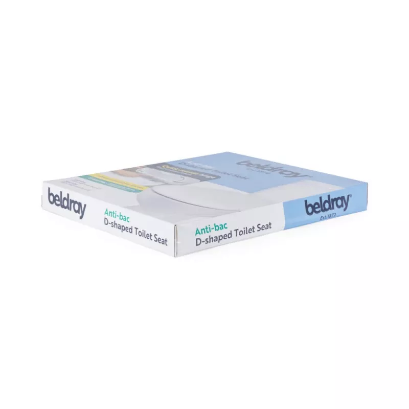 Beldray LA072771PEU7 antibakteerinen D-mallinen wc-istuin, valkoinen