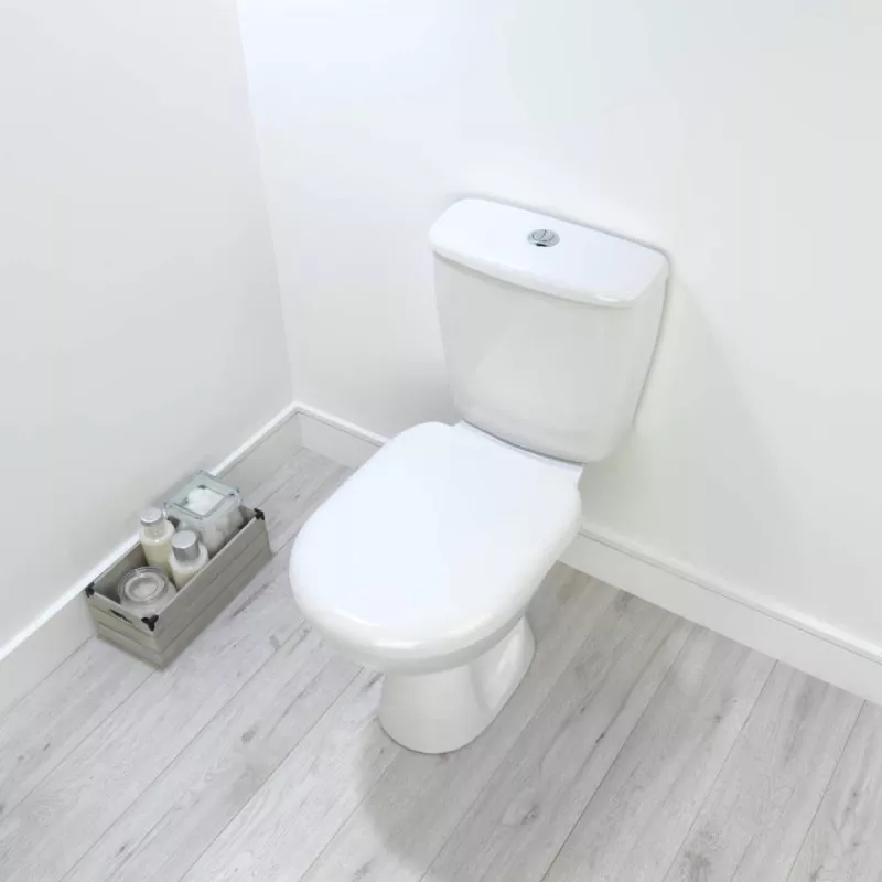Beldray LA072771PEU7 antibakteerinen D-mallinen wc-istuin, valkoinen