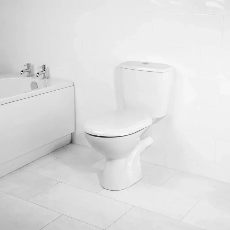 Beldray LA072771PEU7 antibakteerinen D-mallinen wc-istuin, valkoinen