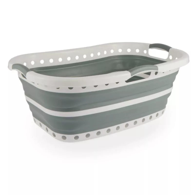 Beldray LA072979GRNFEU7 37 L taitettava Hip Hugger pyykkikori - vihreä