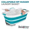 Beldray LA072979TQFEU7 37 L kokoon taittuva Hip Hugger pyykkikori turkoosi