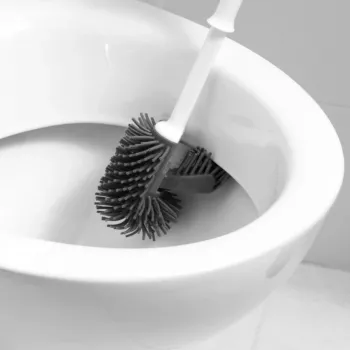 Beldray LA084538PUFFEU7X Antibac silikoninen wc-harja ja teline, violetti
