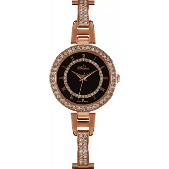 BELLEVUE Woman D11 30mm kvartsi-analogikello – valkoinen kellotaulu, musta nahkaranneke