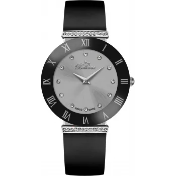 BELLEVUE Woman E128 kvartsirannekello 26 mm ruostumaton teräs hopea