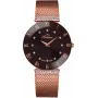 BELLEVUE Woman F103 33mm kvartsikello - valkoinen kellotaulu musta nahka