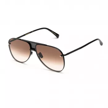 Belstaff Beckinton miesten aurinkolasit - musta asetaattikehys, harmaat linssit, 61/12/145 mm, UV400