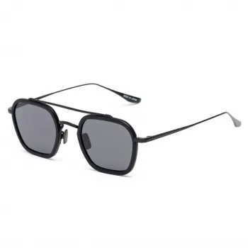 BELSTAFF MERRICKNEGROW unisex-aurinkolasit - musta kehys, savunharmaat linssit, 47/23/143 mm