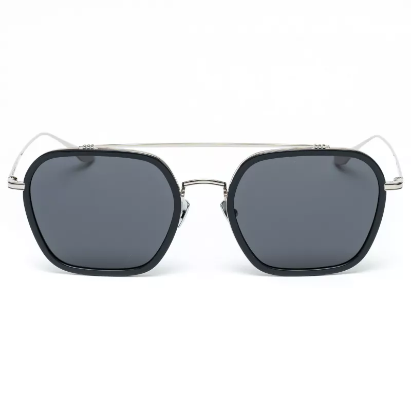 Belstaff Merrikiigris miesten aurinkolasit - harmaa asetaattikehys ja harmaat polykarbonaattilinssit - 52/17/140 mm