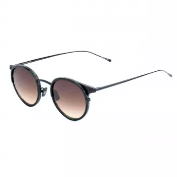 Belstaff Parkgate-S123 unisex-aurinkolasit - musta kehys, harmaat linssit, 48/21/145 mm