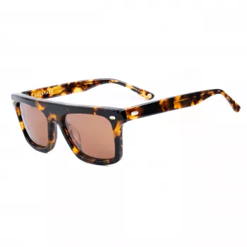 Belstaff Randford S153 unisex-aurinkolasit - musta asetaattikehys, harmaat polykarbonaattilinssit, 52 mm