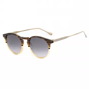 BELSTAFF unisex Brooklands032 aurinkolasit - musta kehys, harmaat linssit 48/23/148 mm