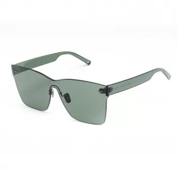 BELSTAFF naisten Luminor-Verde aurinkolasit - kulmikas asetaattikehys, harmaanvihreät linssit, UV400-suoja, 54 mm linssin leveys