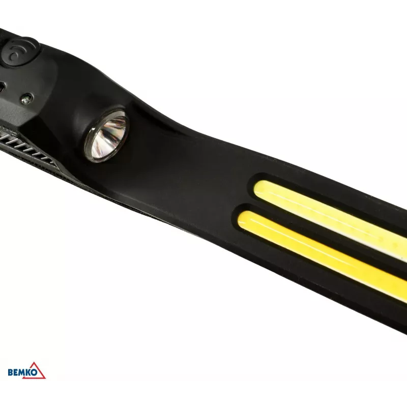 BEMKO C49-LTC01 ladattava LED-otsalamppu, 1200mAh, 100 lumenia, IPX4, 80m valaisuetäisyys